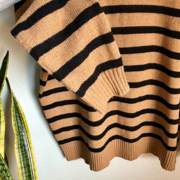 Madewell Striped Turtleneck Knit Sweater - Picture 2 of 4